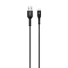 Cablu de date si incarcare micro USB 2.1A 1m Well negru