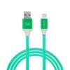 Cablu de date si incarcare USB Type C invelis siliconic 1m 2.1A Delight - imagine 3