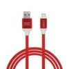 Cablu de date si incarcare USB Type C invelis siliconic 1m 2.1A Delight - imagine 4