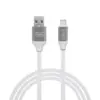 Cablu de date si incarcare USB Type C invelis siliconic 1m 2.1A Delight - imagine 5