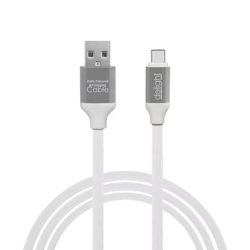 Cablu de date si incarcare USB Type C invelis siliconic 1m 2.1A Delight