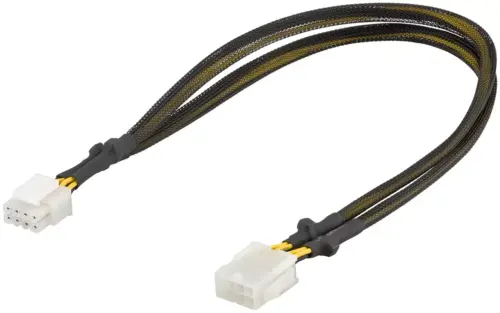 Cablu de extensie alimentare placa de baza 8 pini EPS tata-mama 0.44m Goobay