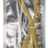 Cablu de incarcare si sincronizare USB 2.0 A tata - micro USB tata cu adaptor lightning 1m galben Valueline - imagine 3