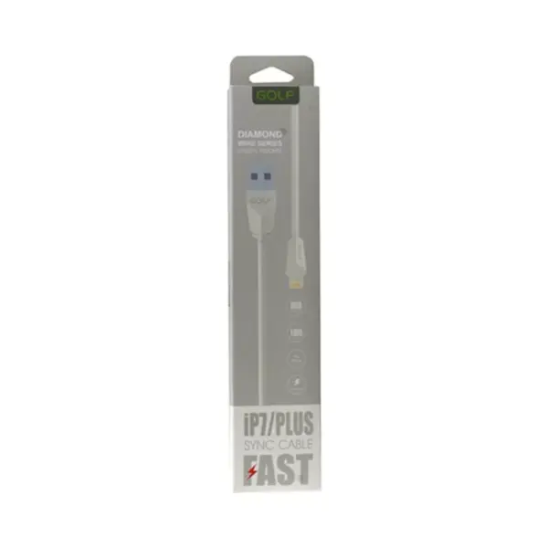Cablu de incarcare USB Golf Diamond 2IN1 27I iPhone MICRO USB Alb - imagine 2