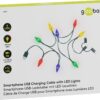 Cablu de incarcare USB pentru smartphone cu lumini LED RGB - Lightning Micro-USB USB type C 90cm Goobay 60339 - imagine 7