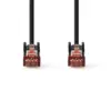 Cablu de retea Cat6 SFTP RJ45 tata - RJ45 tata 5m negru Nedis - imagine 2