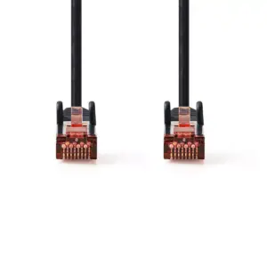 Cablu de retea Cat6 SFTP RJ45 tata - RJ45 tata 5m negru Nedis
