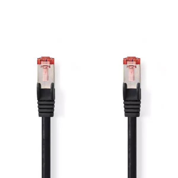 Cablu de retea Cat6 SFTP RJ45 tata - RJ45 tata 5m negru Nedis