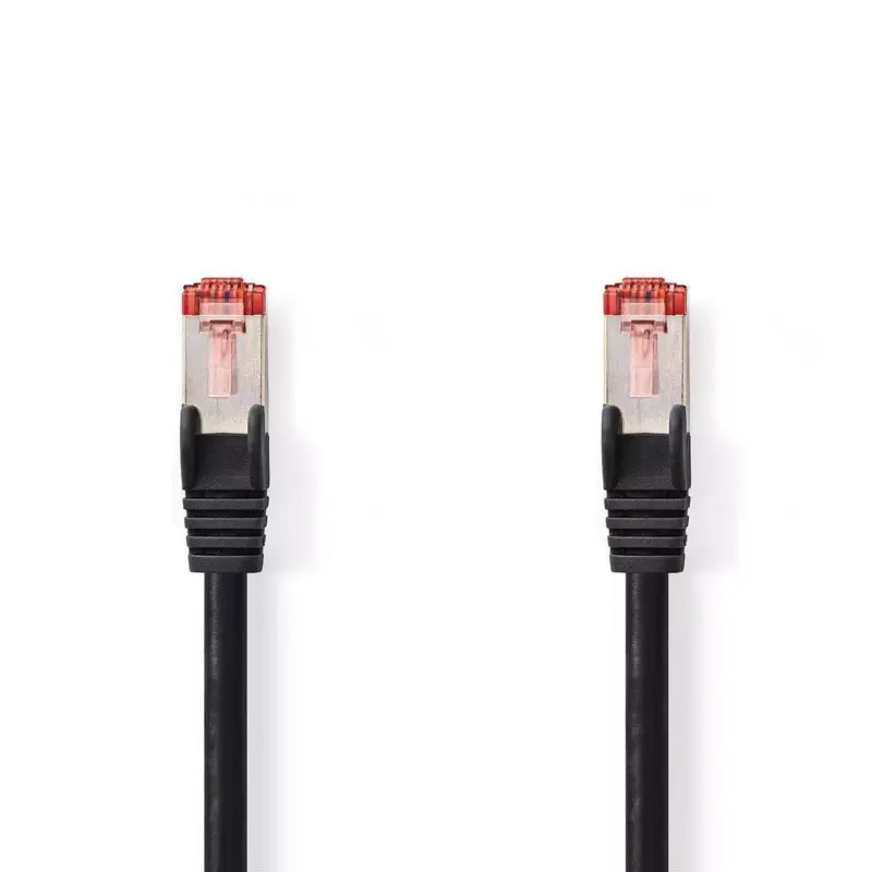 Cablu de retea Cat6 SFTP RJ45 tata - RJ45 tata 5m negru Nedis