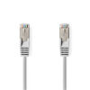 Cablu de retea SFTP Cat6a 1m gri RJ45 tata - RJ45 tata dublu ecranat Nedis