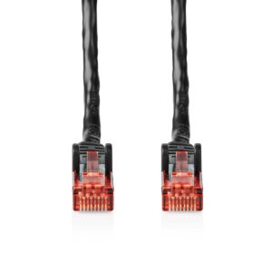Cablu de retea UTP Nedis Cat6 patch cord 50m 1GB RJ45-RJ45 negru