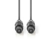Cablu difuzor 1.5mm SPEAKON 2-pini mama 5m cupru gri Nedis - imagine 2