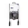Cablu digital XLR 3 Pini tata - XLR 3 Pini mama 5m gri Nedis - imagine 3