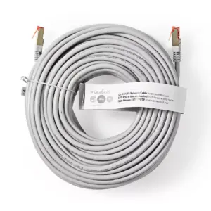 Cablu FTP Cat6 patch cord 20m gri Nedis