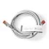 Cablu FTP CAT6 patch cord 2m gri RJ45-RJ45 Nedis - imagine 3