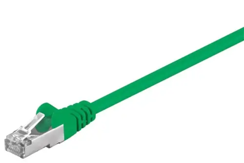Cablu FTP verde CAT5E 0.25m RJ45-RJ45 Goobay