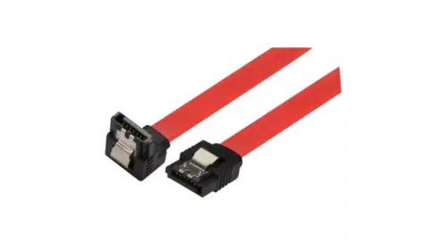 Cablu hdd 90 sata L la sata L 0.5m + clips 5GBit/s rosu