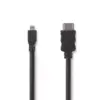 Cablu HDMI tata - micro HDMI 4K cu Ethernet 1.5m negru Nedis