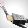 Cablu HDMI v2.0 soclu - HDMI v2.0 mufa 1m 4K60Hz HDCP 2.2 High Speed Ultra HD Ethernet negru Goobay 61307 - imagine 2