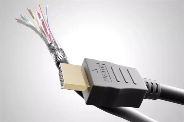 Cablu HDMI V2.0 tata-tata 3m 4K 50/60HZ ETHERNET contacte aurite GOOBAY - imagine 2