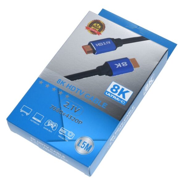 Cablu HDMI v2.1 8K 60HZ 2m HDMI tata - HDMI tata CA - imagine 2