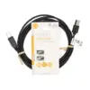 Cablu imprimanta USB 2.0 USB-A tata - USB-B tata 3m negru Nedis CCGL60101BK30 - imagine 3