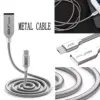 Cablu Kirsite Micro USB Golf 36M argintiu 1m 2.4A Fast Charging - imagine 2