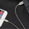 Cablu Kirsite Micro USB Golf 36M argintiu 1m 2.4A Fast Charging - imagine 4