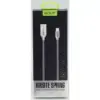 Cablu Kirsite Micro USB Golf 36M argintiu 1m 2.4A Fast Charging - imagine 9