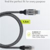 Cablu LAN Ethernet USB-A 3.0 la RJ45 1.5m CAT6 Gbit/s negru Goobay 70497 - imagine 4