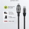 Cablu LAN Ethernet USB-C 3.1 la RJ45 1.5m Cat6 compatibil si pt. Apple Thunderbolt 3 negru Goobay 70697 - imagine 7