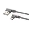 Cablu micro USB 1m DIAMOND EDITION argintiu V-TAC - imagine 2