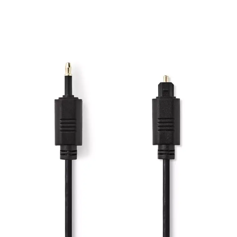 Cablu optic Nedis TosLink tata - mini optic 3.5 mm tata 2m negru