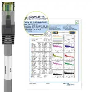 Cablu patchcord Cat8.1 SFTP 0.25m alb PiMF 2000MHz RJ45 cupru Goobay