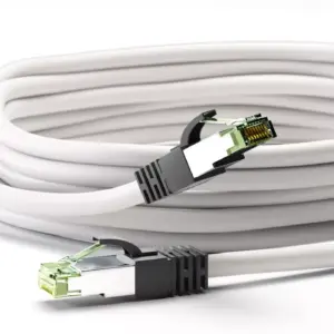 Cablu patchcord Cat8.1 SFTP 0.25m PiMF 2000MHz RJ45 cupru negru Goobay