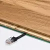 Cablu plat Cat6A UTP 0.5m 500MHz RJ45 cupru galben Goobay - imagine 2