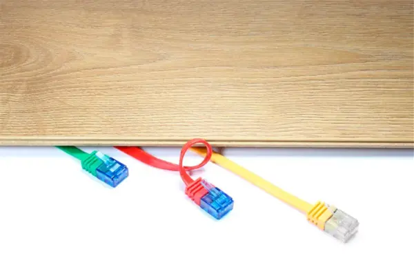Cablu plat Cat6A UTP 1m 500MHz RJ45 cupru galben Goobay - imagine 5