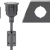 Cablu prelungitor 2m USB 2.0 Hi-Speed Cupru dublu ecranat cu montare pe birou Goobay - imagine 3