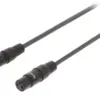 Cablu prelungitor audio Stereo XLR XLR 3-Pini tata - XLR 3-Pini mama 0.5m Gri SWEEX