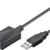 Cablu prelungitor USB activ 5m USB 2.0 Goobay - imagine 2