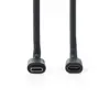 Cablu prelungitor USB-C tata v3.2 - USB-C mama v3.2 2m 4K /60Hz 60W negru Nedis CCGL64010BK20 - imagine 2