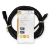 Cablu prelungitor USB-C tata v3.2 - USB-C mama v3.2 2m 4K /60Hz 60W negru Nedis CCGL64010BK20 - imagine 3