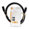 Cablu prelungitor USB3.2 Gen 1 type C tata - USB type C mama 1m 4K60Hz 60W negru Nedis CCGL64010BK10 - imagine 3
