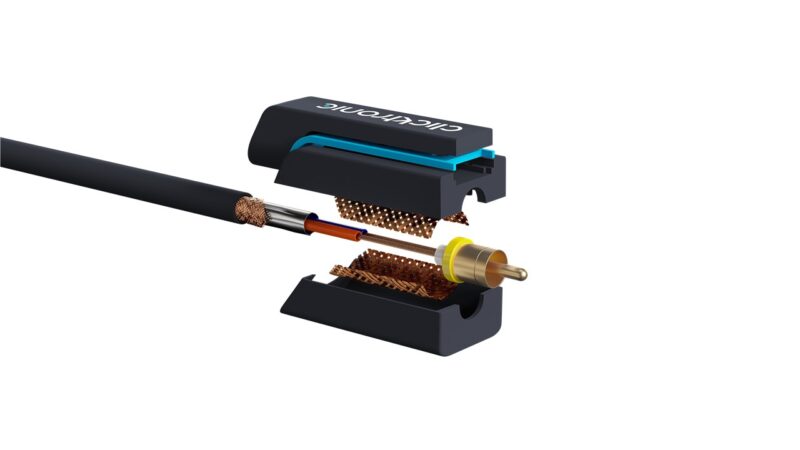 Cablu Profesional 2x RCA - 2x RCA 15m OFC cupru dublu ecaranat aurit Clicktronic 70385