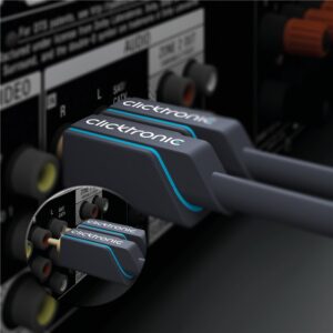 Cablu Profesional 2x RCA - 2x RCA 15m OFC cupru dublu ecaranat aurit Clicktronic 70385