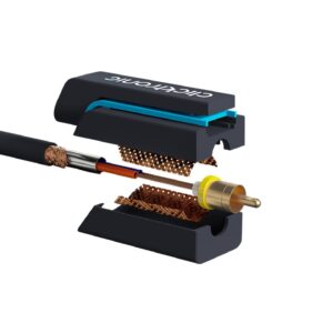 Cablu Profesional 2x RCA - 2x RCA 2m OFC cupru dublu ecaranat aurit Clicktronic 70379