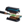 Cablu Profesional 3m mini USB 2.0 - USB Hi-Speed 480Mbit/s OFC cupru fara oxigen aurit Clicktronic 70128 - imagine 2