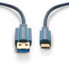 Cablu Profesional 3m USB TYPE C - USB 3.0 4.5W SuperSpeed 5Gbit/s OFC cupru aurit Clicktronic - imagine 2
