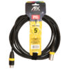 Cablu PROFESIONAL audio DMX IP65 XLR tata - XLR mama 5m 18-5558 BST - imagine 2