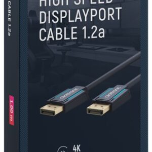 Cablu Profesional DisplayPort - DisplayPort 1m v1.2a 4K 60Hz 21.6Gbit/s AWG26 OFC Clicktronic 70710